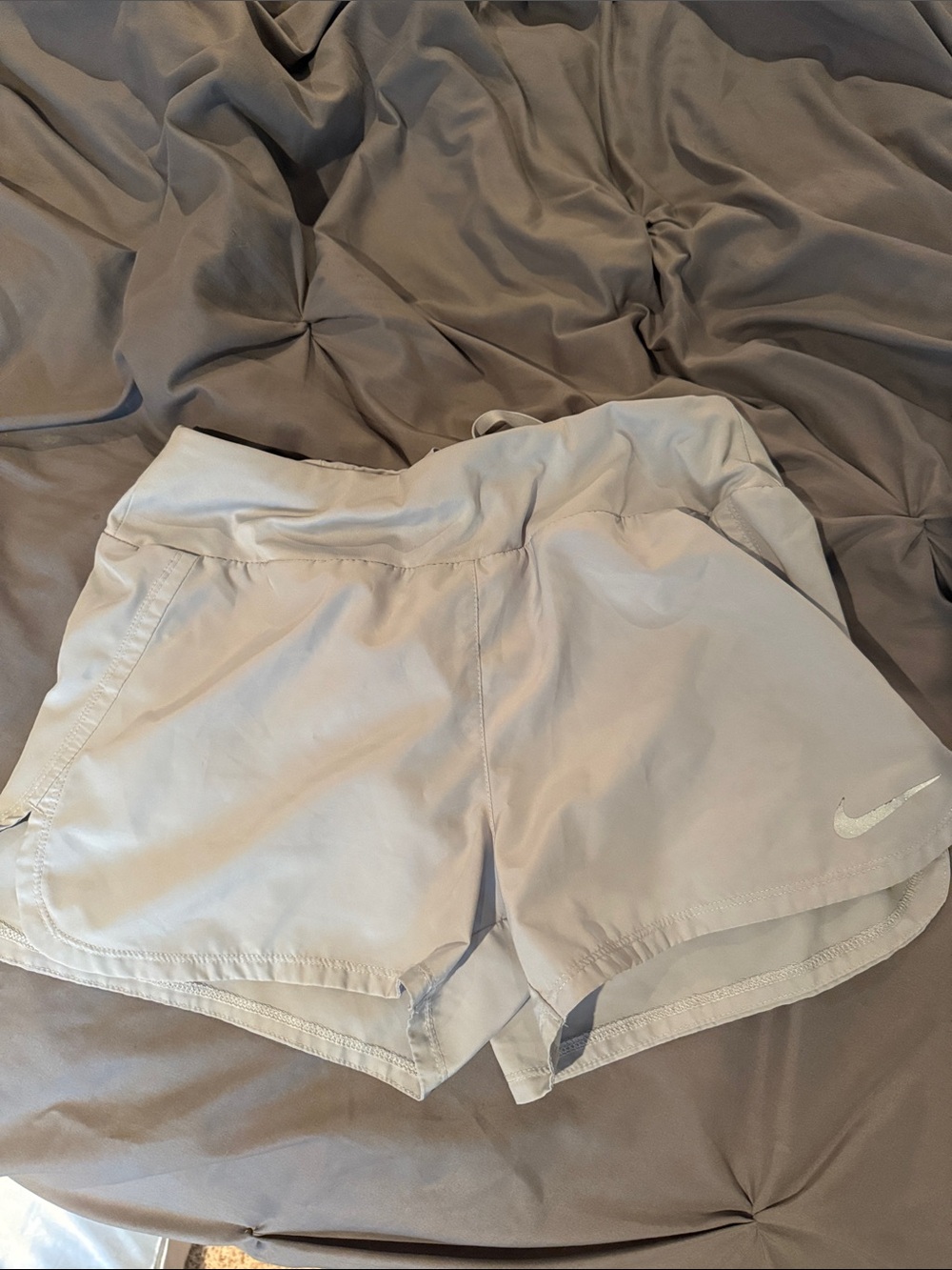 Nike Women’s Light Gray Athletic Running Shorts